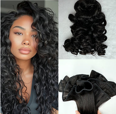 (3Bundles)Bouncy Curly Virgin Hair Bundles