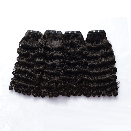 (3Bundles)Burmese Curly Virgin Hair Bundles