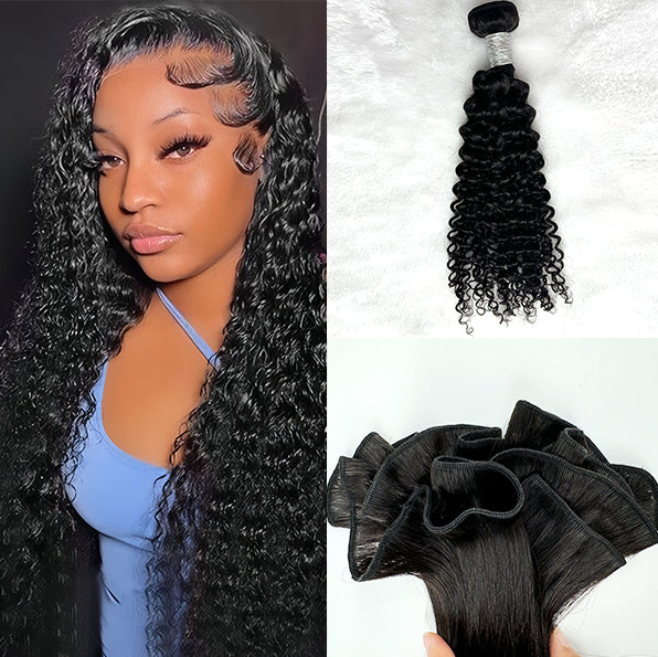 Deep Curly Virgin Hair Bundles