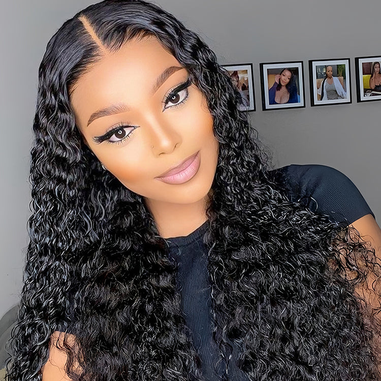 Deep Wave 13×4 Transparent Lace Virgin Human Hair Wigs