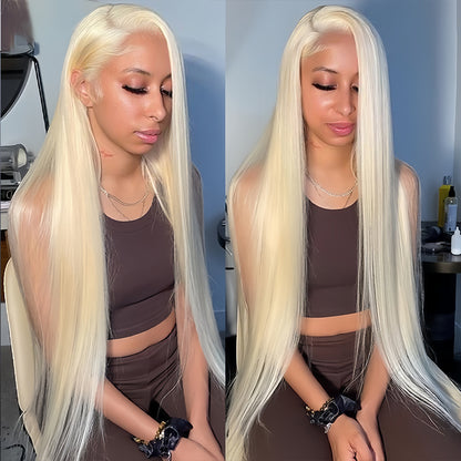 613 Straight  13×4 Transparent Lace Virgin Human Hair Wigs