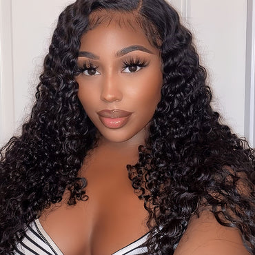 Burmese Curly 13×4 Transparent Lace Virgin Human Hair Wigs