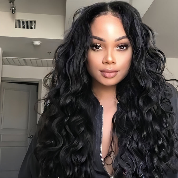 Natural Wave 13×4 Transparent Lace Virgin Human Hair Wigs