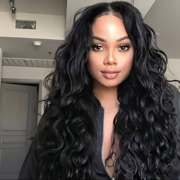 Natural Wave 13×4 Transparent Lace Virgin Human Hair Wigs